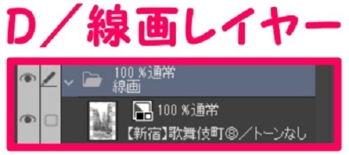 【マンガ背景用素材】【新宿】歌舞伎町⑧【夜/昼/トーンなしセット】【3変化対応】【zip転送で中身はclipファィル】