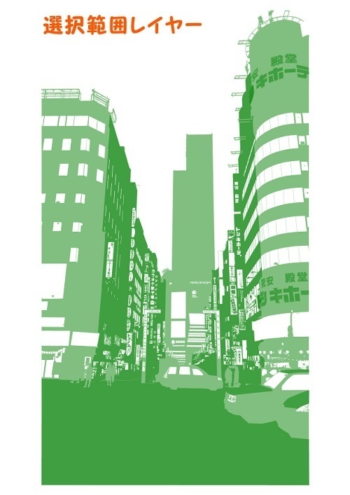 【マンガ背景用素材】【新宿】歌舞伎町⑧【夜/昼/トーンなしセット】【3変化対応】【zip転送で中身はclipファィル】