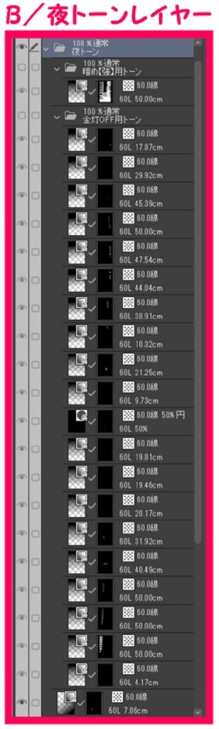 【マンガ背景用素材】【新宿】歌舞伎町⑬【夜/昼/トーンなしセット】【3変化対応】【zip転送で中身はclipファィル】