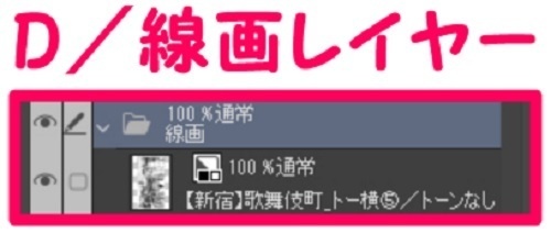 【マンガ背景用素材】【新宿】歌舞伎町_トー横⑤【夜/昼/トーンなしセット】【3変化対応】【zip転送で中身はclipファィル】