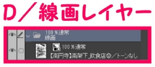 【マンガ背景用素材】【高円寺】高架下_飲食店⑫【夜/昼/トーンなしセット】【3変化対応】【zip転送で中身はclipファィル】