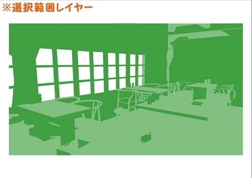 【マンガ背景用素材】【レストラン】S_内観⑮【夜/昼/トーンなしセット】【3変化対応】【zip転送で中身はclipファィル】
