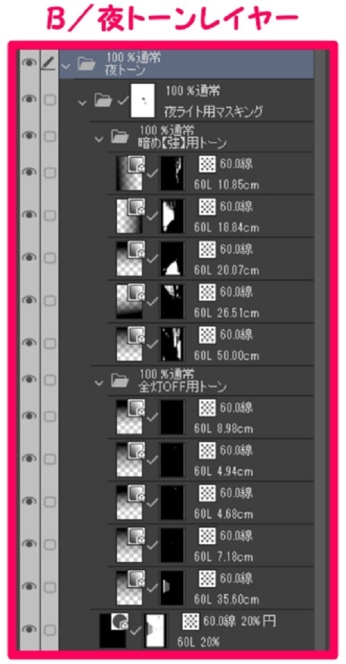 【マンガ背景用素材】【中野】路地裏_飲食店⑮【夜/昼/トーンなしセット】【3変化対応】【zip転送で中身はclipファィル】