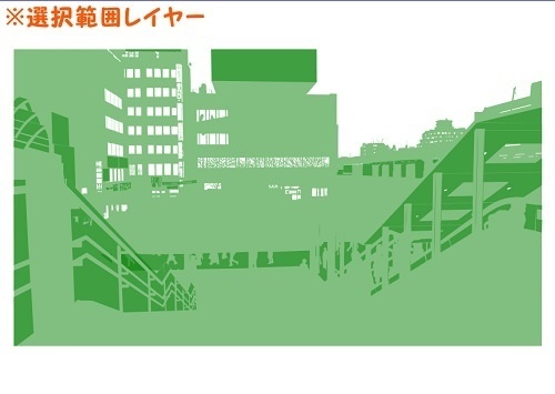 【マンガ背景用素材】【中野】中野駅_北口⑫【夜/昼/トーンなしセット】【3変化対応】【zip転送で中身はclipファィル】