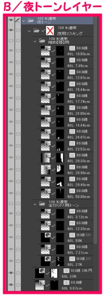 【マンガ背景用素材】【中野】路地裏_飲食店⑬【夜/昼/トーンなしセット】【3変化対応】【zip転送で中身はclipファィル】