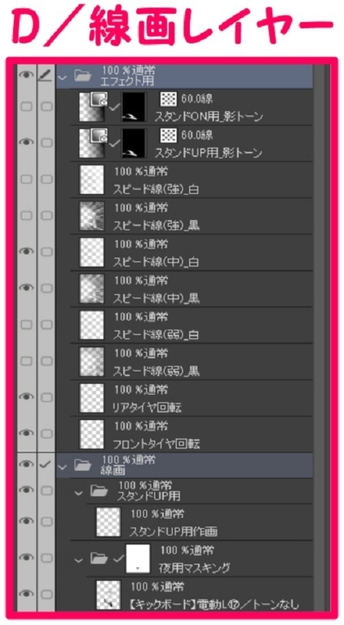 【マンガ背景用素材】【キックボード】電動L⑰【夜/昼/トーンなしセット】【3変化対応】【zip転送で中身はclipファィル】