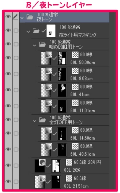 【マンガ背景用素材】【下北沢】駅前広場⑥【夜/昼/トーンなしセット】【3変化対応】【zip転送で中身はclipファィル】