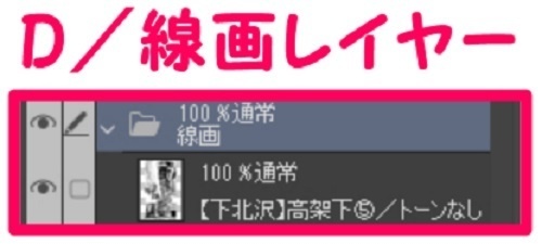 【マンガ背景用素材】【下北沢】高架下⑤【夜/昼/トーンなしセット】【3変化対応】【zip転送で中身はclipファィル】