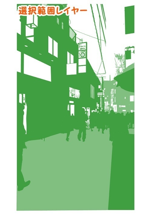 【マンガ背景用素材】【下北沢】風景⑩【夜/昼/トーンなしセット】【3変化対応】【zip転送で中身はclipファィル】