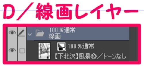 【マンガ背景用素材】【下北沢】風景⑩【夜/昼/トーンなしセット】【3変化対応】【zip転送で中身はclipファィル】