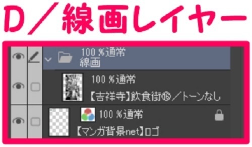 【マンガ背景用素材】【吉祥寺】飲食街⑯【夜/昼/トーンなしセット】【3変化対応】【zip転送で中身はclipファィル】