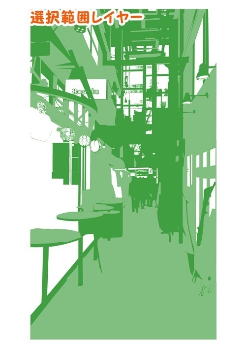 【マンガ背景用素材】【吉祥寺】飲食街⑯【夜/昼/トーンなしセット】【3変化対応】【zip転送で中身はclipファィル】