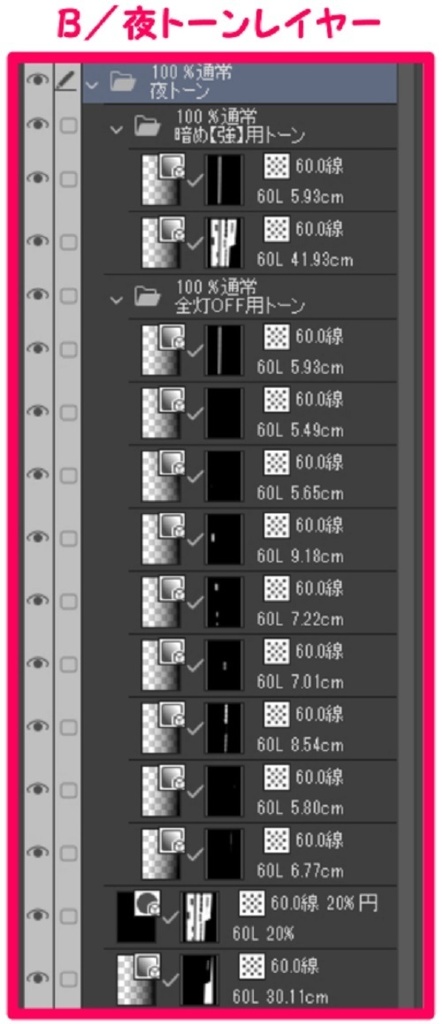 【マンガ背景用素材】【吉祥寺】駅前②【夜/昼/トーンなしセット】【3変化対応】【zip転送で中身はclipファィル】