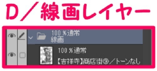 【マンガ背景用素材】【吉祥寺】商店街⑨【夜/昼/トーンなしセット】【3変化対応】【zip転送で中身はclipファィル】