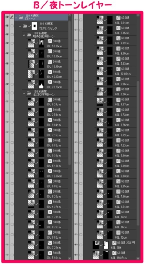 【マンガ背景用素材】【吉祥寺】商店街⑦【夜/昼/トーンなしセット】【3変化対応】【zip転送で中身はclipファィル】