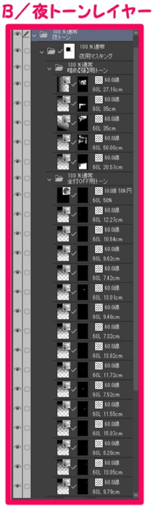 【マンガ背景用素材】【吉祥寺】商店街⑤【夜/昼/トーンなしセット】【3変化対応】【zip転送で中身はclipファィル】