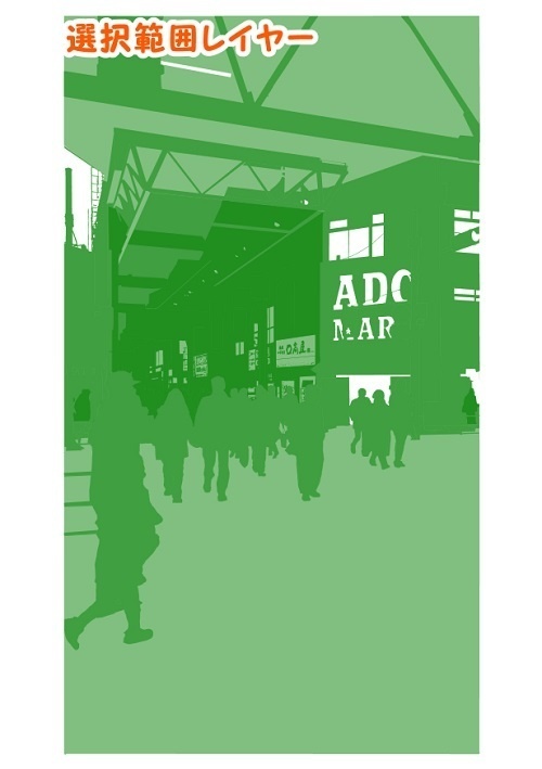 【マンガ背景用素材】【吉祥寺】商店街⑤【夜/昼/トーンなしセット】【3変化対応】【zip転送で中身はclipファィル】