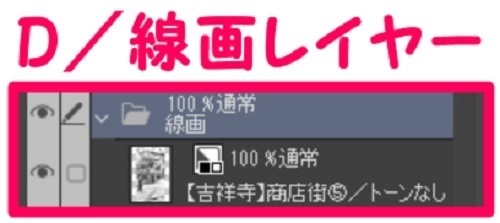 【マンガ背景用素材】【吉祥寺】商店街⑤【夜/昼/トーンなしセット】【3変化対応】【zip転送で中身はclipファィル】