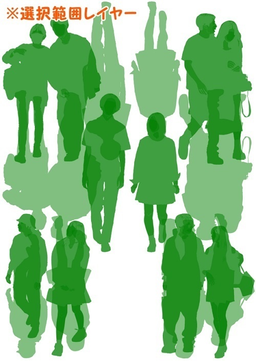 【マンガ背景用素材】【モブ】ウォーカー_カップル5組10人(春夏秋服)④【夜/昼/トーンなしセット】【7変化対応】【zip転送で中身はclipファィル】