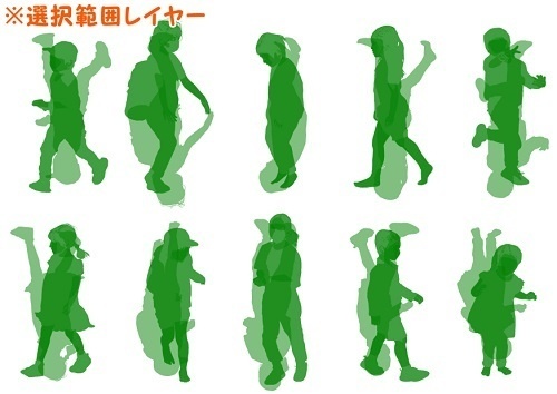 【マンガ背景用素材】【モブ】ウォーカー_子供10人(春夏秋服)⑤【夜/昼/トーンなしセット】【7変化対応】【zip転送で中身はclipファィル】