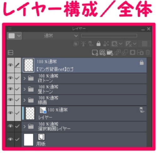 【マンガ背景用素材】【モブ】ウォーカー_俯瞰10人(春夏秋服)⑦【夜/昼/トーンなしセット】【7変化対応】【zip転送で中身はclipファィル】