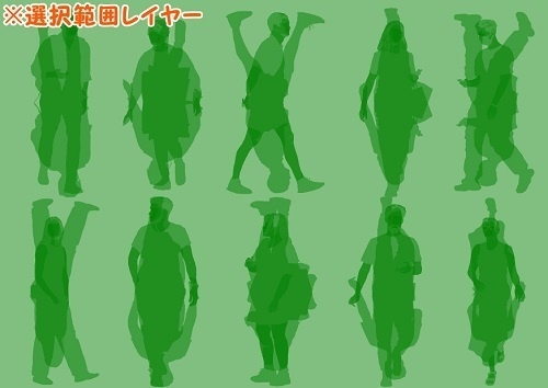 【マンガ背景用素材】【モブ】外国人10人(春夏秋服)①【夜/昼/トーンなしセット】【7変化対応】【zip転送で中身はclipファィル】