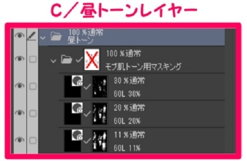 【マンガ背景用素材】【モブ】親子_5組(春夏秋服)③【夜/昼/トーンなしセット】【7変化対応】【zip転送で中身はclipファィル】
