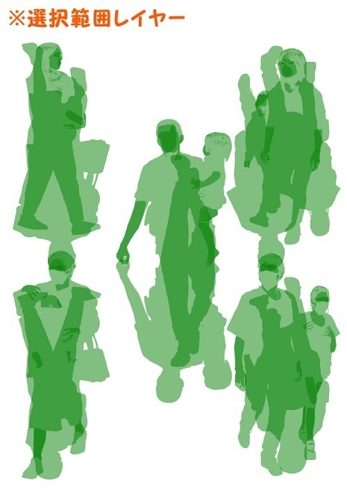 【マンガ背景用素材】【モブ】親子_5組(春夏秋服)③【夜/昼/トーンなしセット】【7変化対応】【zip転送で中身はclipファィル】