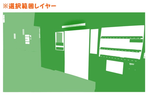 【マンガ背景用素材】【コインランドリー】L_外観⑤【夜/昼/トーンなしセット】【3変化対応】【zip転送で中身はclipファィル】