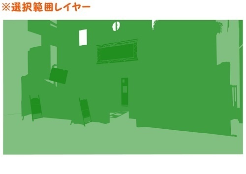 【マンガ背景用素材】【ラブホ】M_外観⑤【夜/昼/トーンなしセット】【3変化対応】【zip転送で中身はclipファィル】