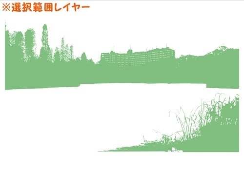 【マンガ背景用素材】【吉祥寺】井の頭公園_池①【夜/昼/トーンなしセット】【3変化対応】【zip転送で中身はclipファィル】