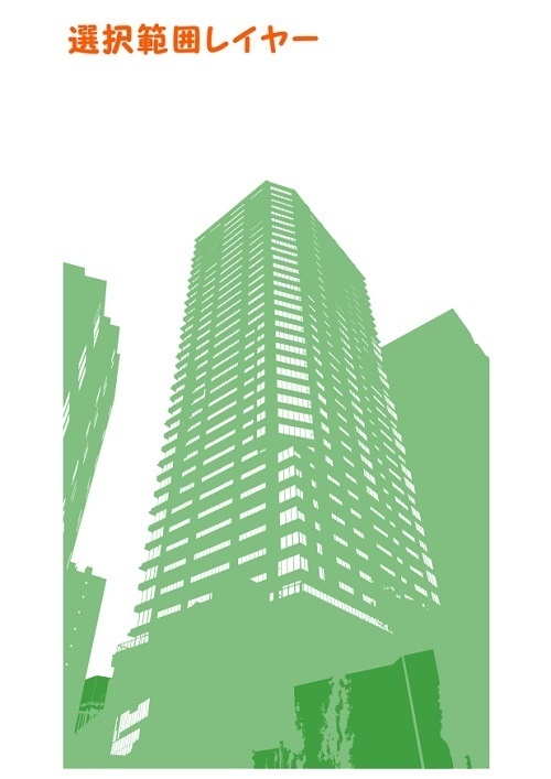 【マンガ背景用素材】【ビル】タワマンA_外観①【夜/昼/トーンなしセット】【3変化対応】【zip転送で中身はclipファィル】