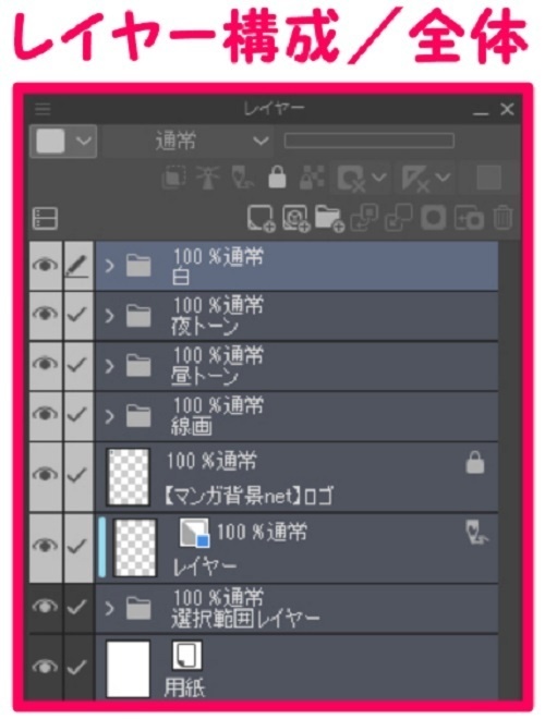 【マンガ背景用素材】【ビル】タワマンA_外観①【夜/昼/トーンなしセット】【3変化対応】【zip転送で中身はclipファィル】