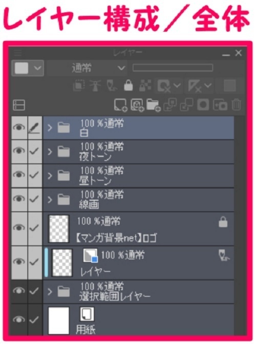 【マンガ背景用素材】【ビル】タワマンB_外観⑥【夜/昼/トーンなしセット】【3変化対応】【zip転送で中身はclipファィル】