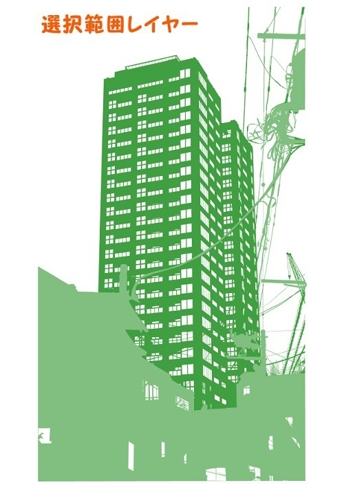 【マンガ背景用素材】【ビル】タワマンB_外観⑥【夜/昼/トーンなしセット】【3変化対応】【zip転送で中身はclipファィル】