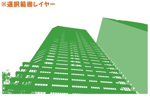 【マンガ背景用素材】【ビル】タワマンA_外観⑥【夜/昼/トーンなしセット】【3変化対応】【zip転送で中身はclipファィル】