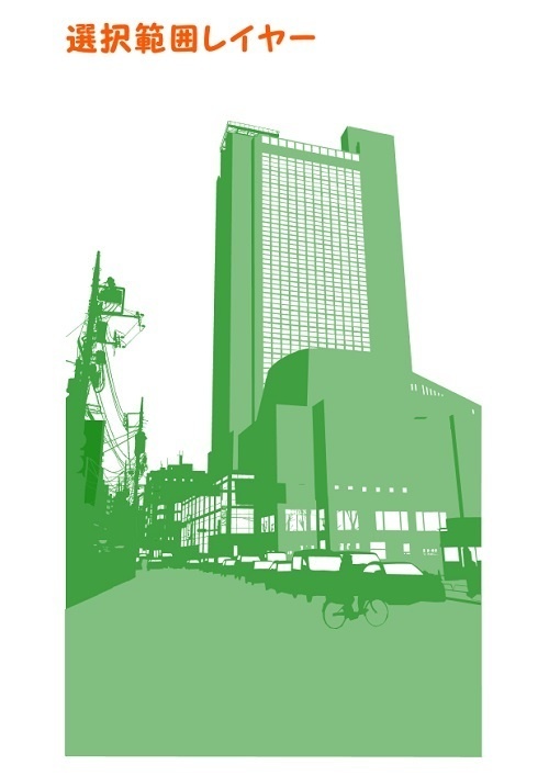 【マンガ背景用素材】【三軒茶屋】風景①【夜/昼/トーンなしセット】【3変化対応】【zip転送で中身はclipファィル】