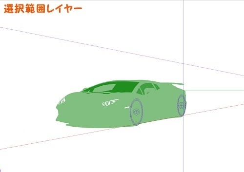 【マンガ背景用素材】【車】外車R_赤④【夜/昼/トーンなしセット】【3変化対応】【zip転送で中身はclipファィル】