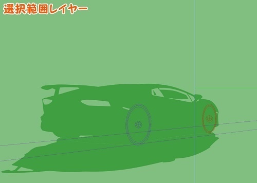 【マンガ背景用素材】【車】外車R_赤⑮【夜/昼/トーンなしセット】【3変化対応】【zip転送で中身はclipファィル】