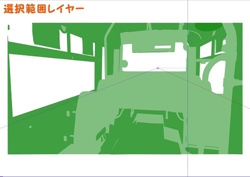 【マンガ背景用素材】【バス】K_車内①【夜/昼/トーンなしセット】【3変化対応】【zip転送で中身はclipファィル】