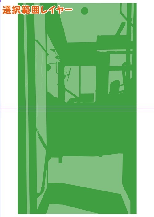 【マンガ背景用素材】【バス】K_車内21【夜/昼/トーンなしセット】【3変化対応】【zip転送で中身はclipファィル】