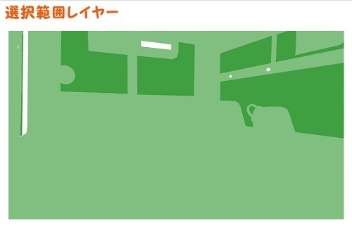 【マンガ背景用素材】【バス】K_車内③【夜/昼/トーンなしセット】【3変化対応】【zip転送で中身はclipファィル】