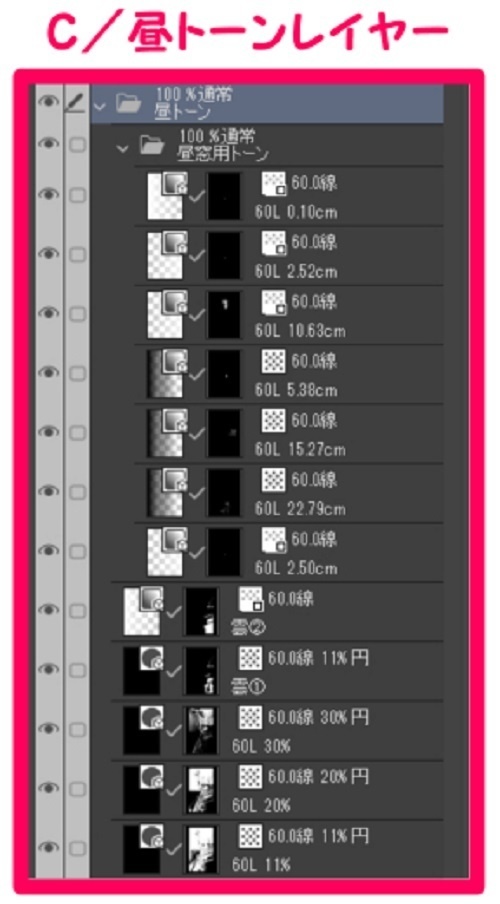 【マンガ背景用素材】【渋谷】宮下公園_屋上⑱【夜/昼/トーンなしセット】【3変化対応】【zip転送で中身はclipファィル】