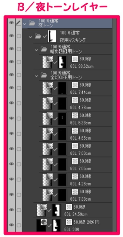 【マンガ背景用素材】【渋谷】宮下公園_屋上⑦【夜/昼/トーンなしセット】【3変化対応】【zip転送で中身はclipファィル】