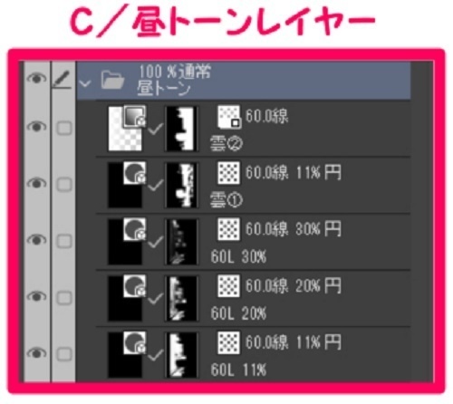 【マンガ背景用素材】【渋谷】宮下公園_屋上⑦【夜/昼/トーンなしセット】【3変化対応】【zip転送で中身はclipファィル】