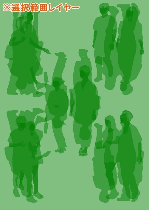 【マンガ背景用素材】【モブ】ウォーカー_カップル5組10人(春夏秋服)⑥【夜/昼/トーンなしセット】【7変化対応】【zip転送で中身はclipファィル】