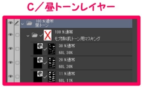 【マンガ背景用素材】【モブ】ウォーカー_俯瞰10人(春夏秋服)⑧【夜/昼/トーンなしセット】【7変化対応】【zip転送で中身はclipファィル】