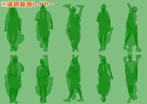 【マンガ背景用素材】【モブ】外国人10人(春夏秋服)③【夜/昼/トーンなしセット】【7変化対応】【zip転送で中身はclipファィル】