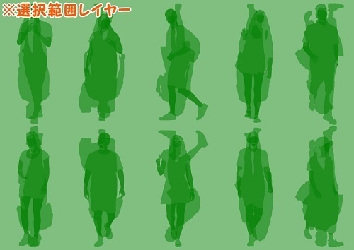 【マンガ背景用素材】【モブ】外国人10人(春夏秋服)④【夜/昼/トーンなしセット】【7変化対応】【zip転送で中身はclipファィル】