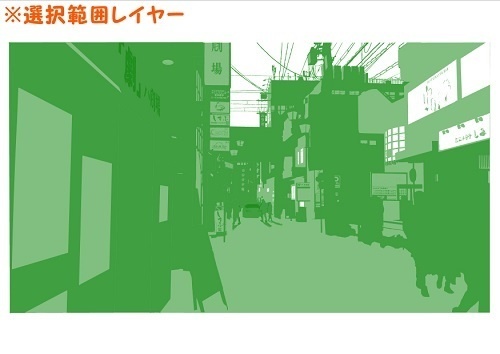 【マンガ背景用素材】【下北沢】劇場④【夜/昼/トーンなしセット】【3変化対応】【zip転送で中身はclipファィル】